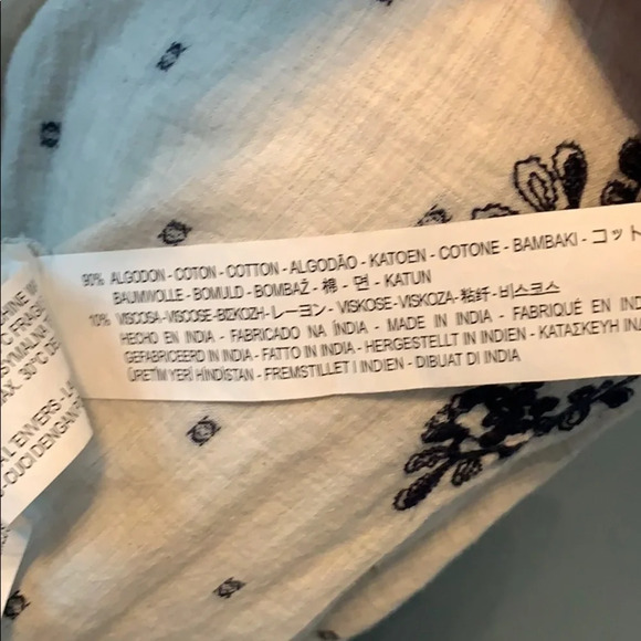 Zara Basics Boho Embroidered Festival Tunic NEW - Picture 8 of 8